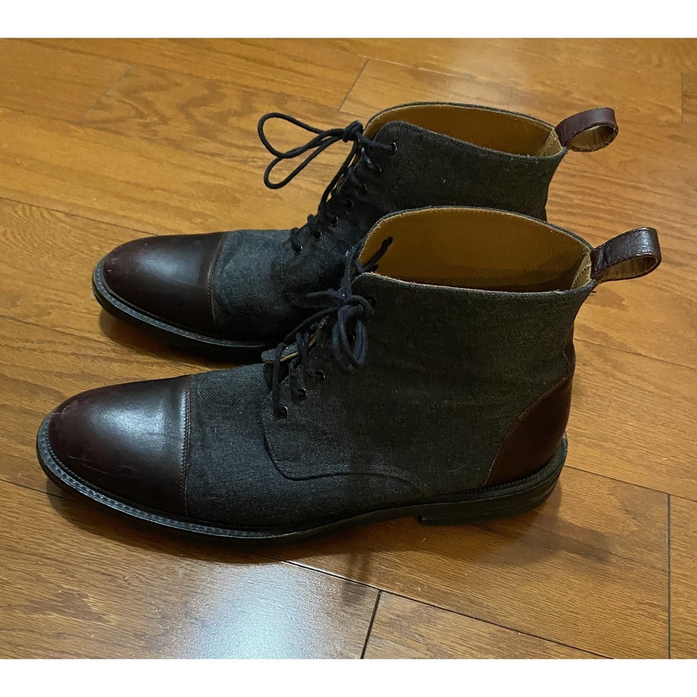 Taft Boots Handcrafted In Spain Comfort Mens Size‎ 44 (US 11) Burgundy Cap Toe